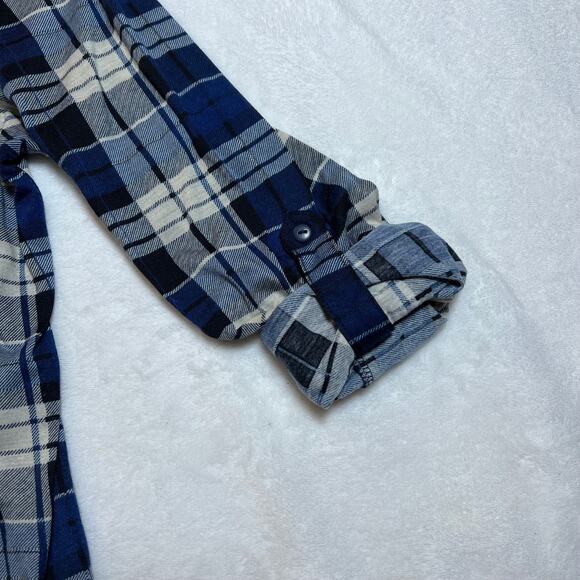 Bella D. Women's Plaid Button Up Shirt Size Medium Western Rodeo Colorful Cabin - Picture 6 of 9